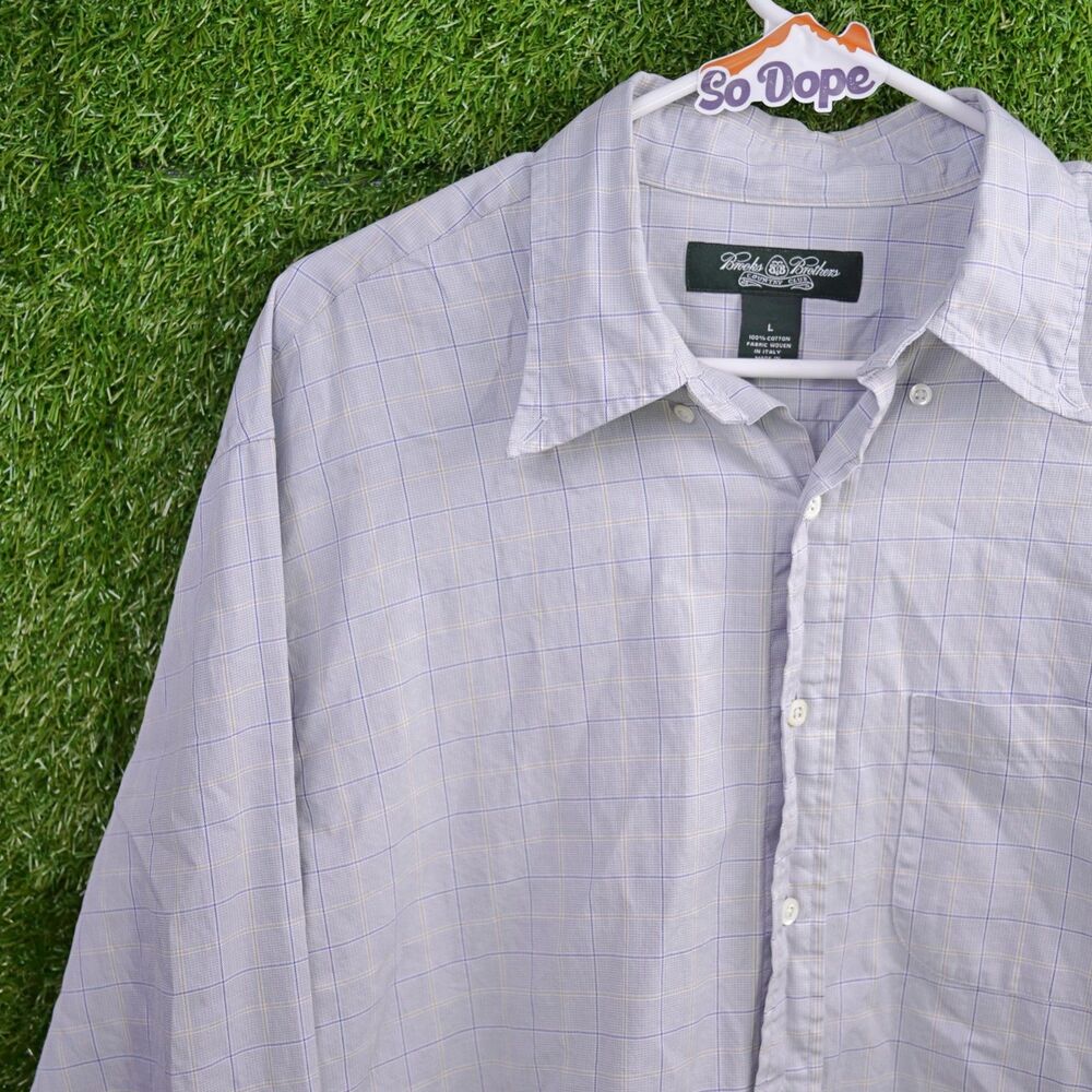 Brooks Brothers Country Club Long Sleeve Button Down Shirt - Men's Size L